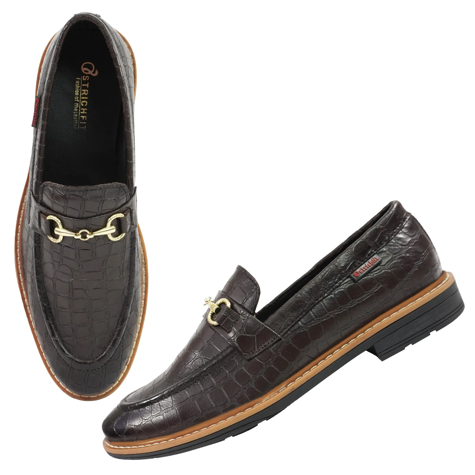MEN  LEATHER LOAFER  WITH DOUBLE STITCHED WELTS ART NO OF-3752