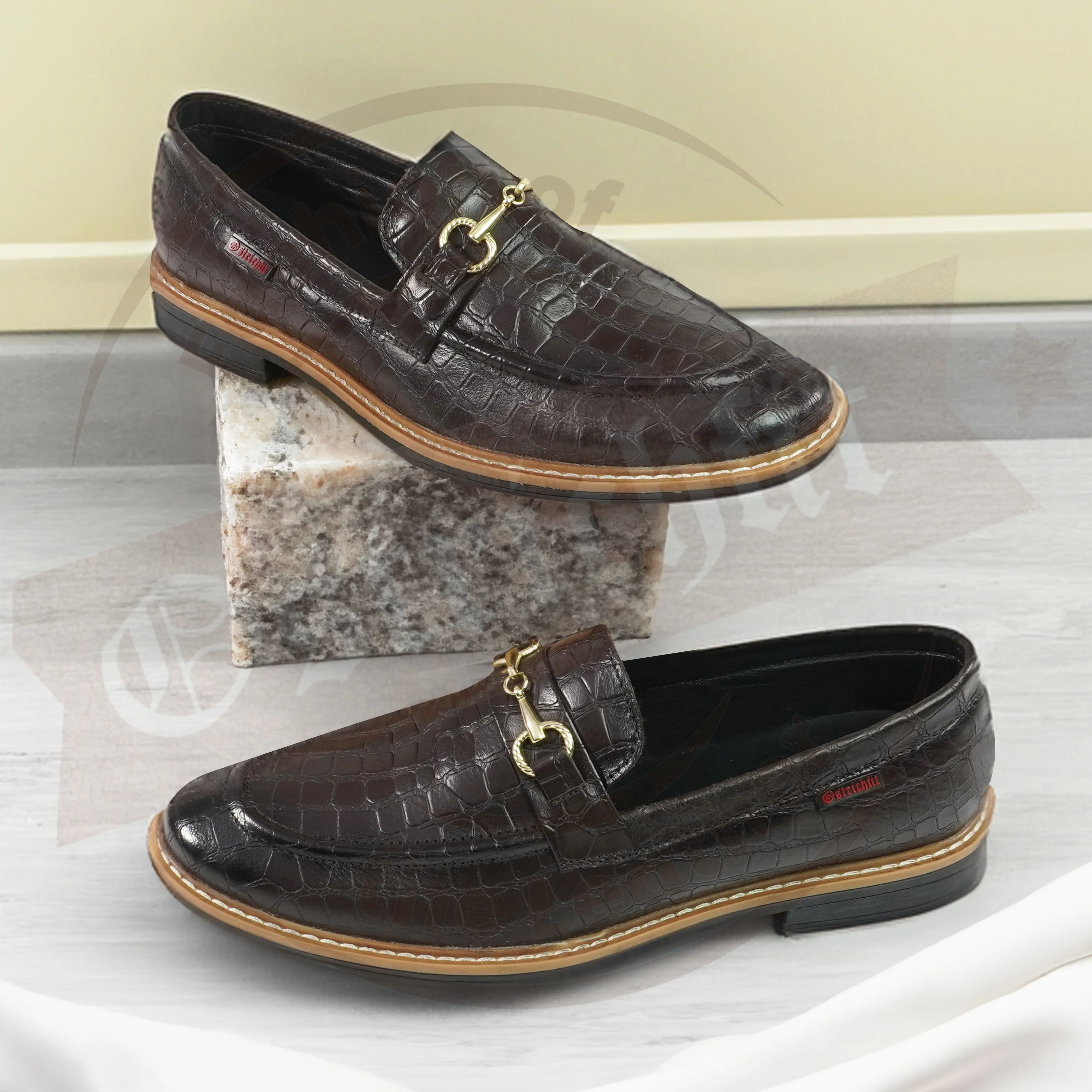 MEN  LEATHER LOAFER  WITH DOUBLE STITCHED WELTS ART NO OF-3752