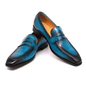 Mens Blue Dress Shoes