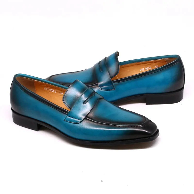 Mens Blue Dress Shoes
