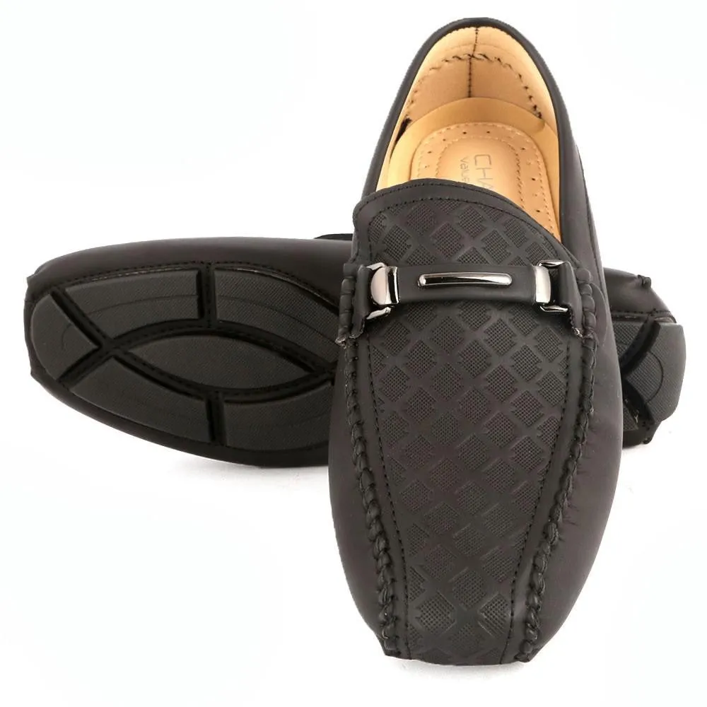 Men's Loafer Shoes (HM180805-1) -  Black - Black
