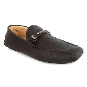 Men's Loafer Shoes (HM180805-1) -  Black - Black