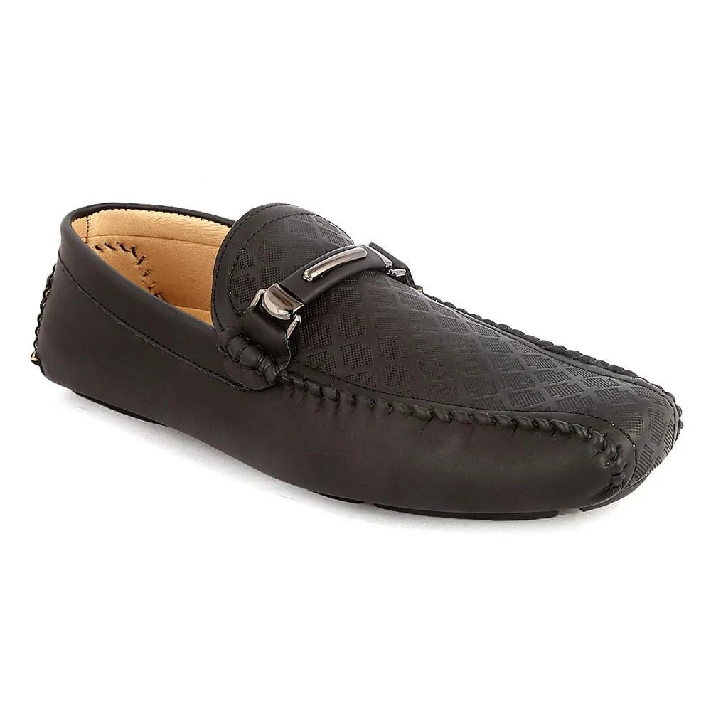 Men's Loafer Shoes (HM180805-1) -  Black - Black