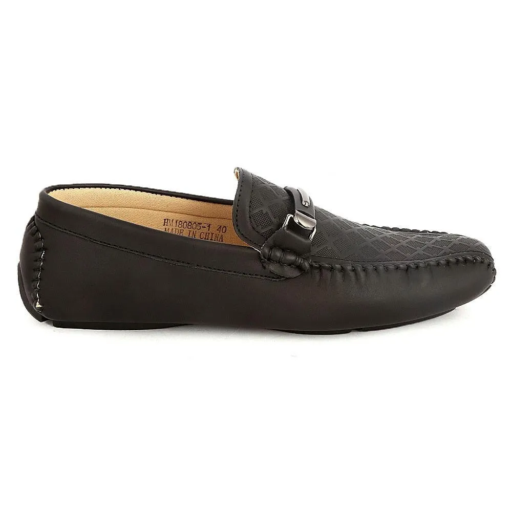 Men's Loafer Shoes (HM180805-1) -  Black - Black
