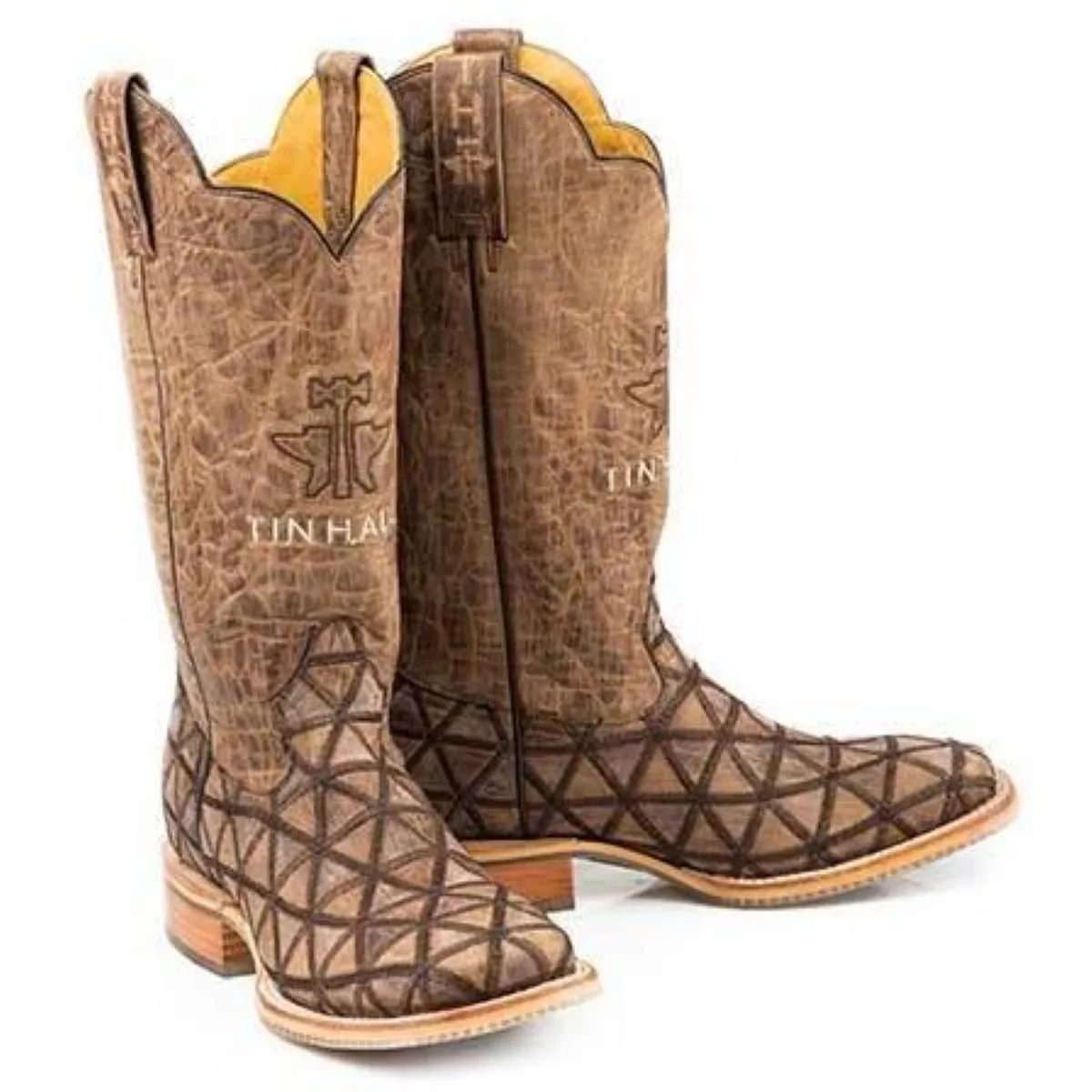 Men's Tin Haul Hanky Panky Boots With Roar Blastoff Sole Handcrafted Brown