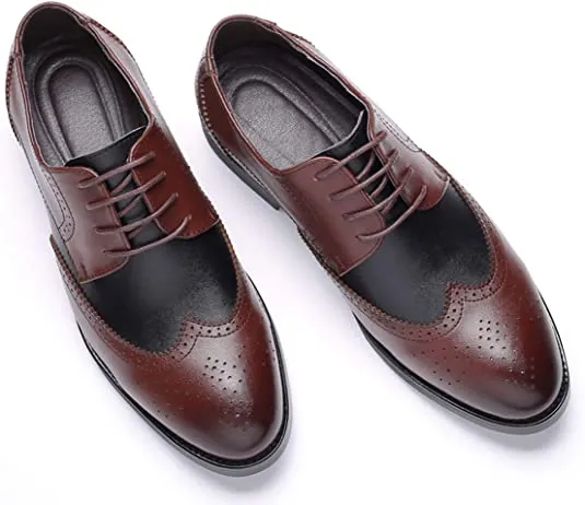 Men's Wingtip Derby Black & White