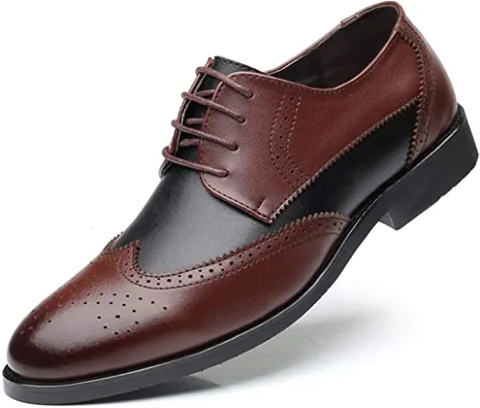 Men's Wingtip Derby Black & White