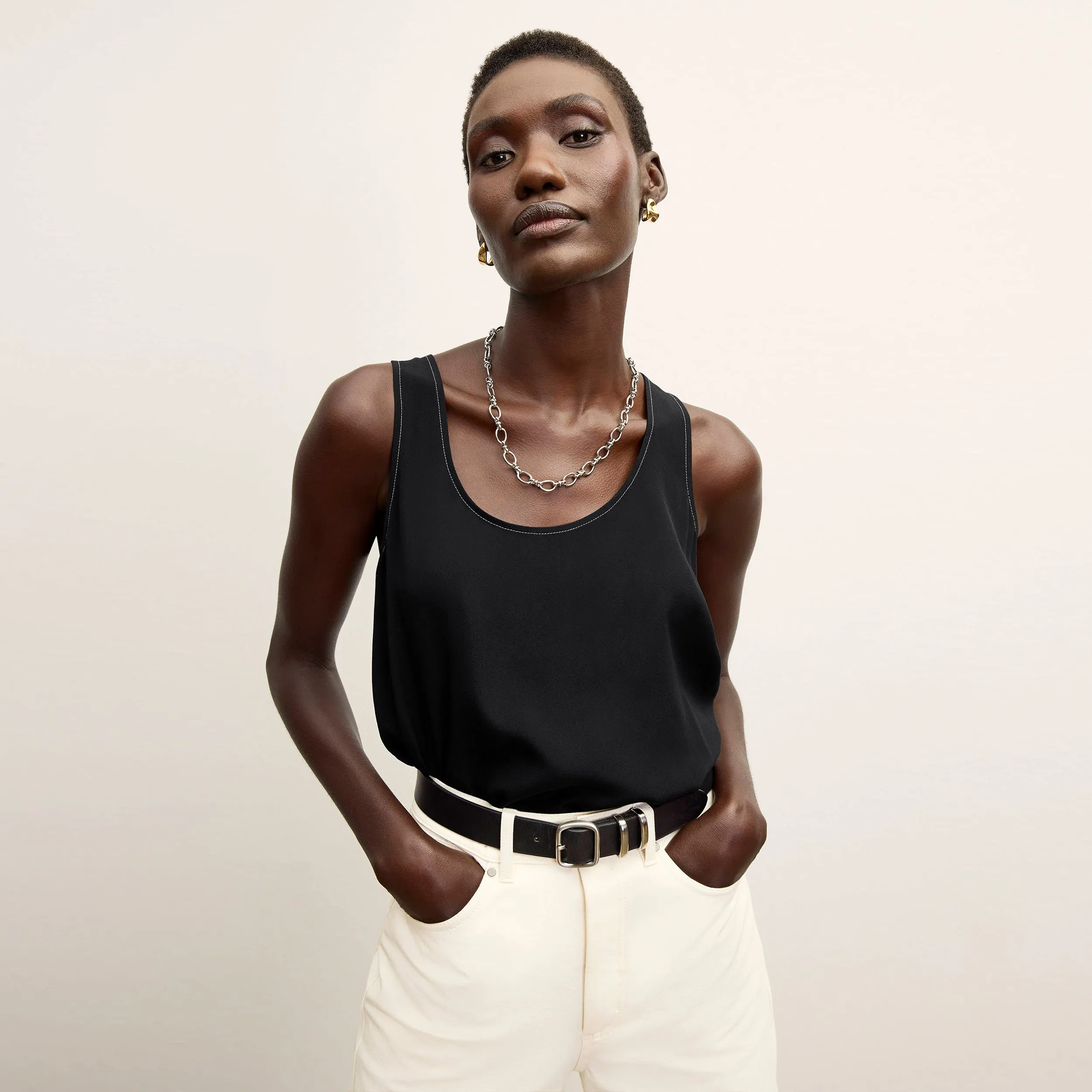 Milo Wide-Leg Jean - Eco Better Than Denim :: Bright Ivory