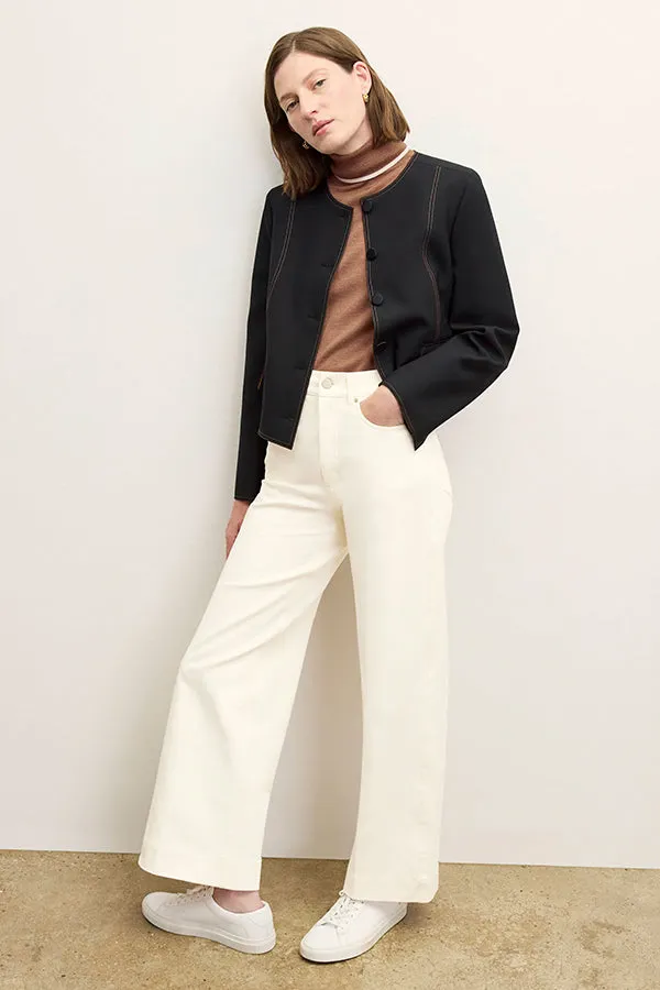 Milo Wide-Leg Jean - Eco Better Than Denim :: Bright Ivory