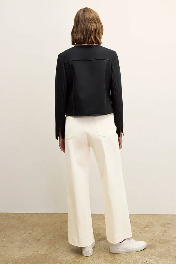 Milo Wide-Leg Jean - Eco Better Than Denim :: Bright Ivory