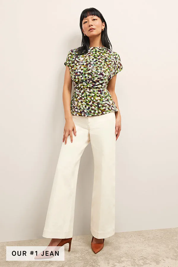Milo Wide-Leg Jean - Eco Better Than Denim :: Bright Ivory