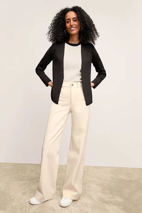 Milo Wide-Leg Jean - Eco Better Than Denim :: Bright Ivory