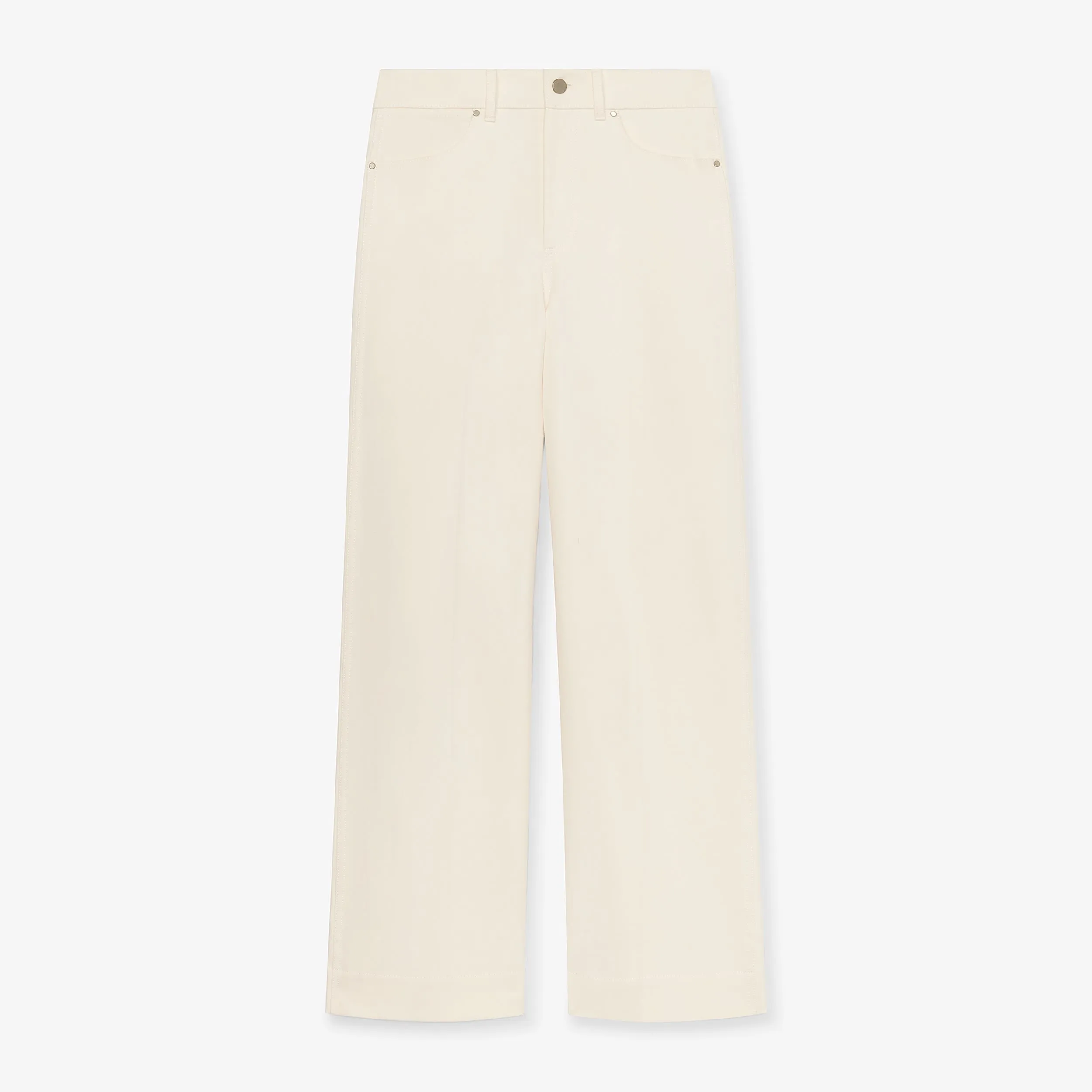 Milo Wide-Leg Jean - Eco Better Than Denim :: Bright Ivory