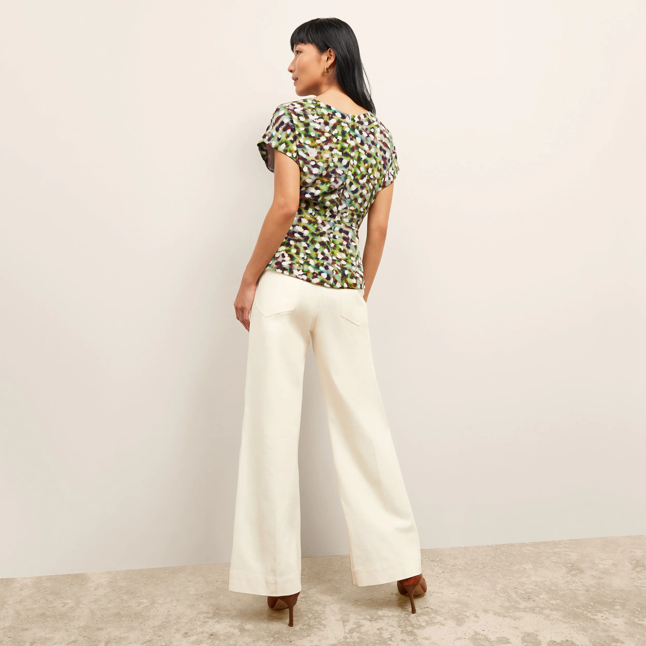 Milo Wide-Leg Jean - Eco Better Than Denim :: Bright Ivory