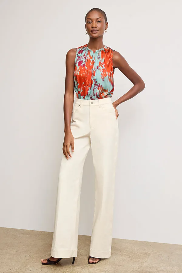 Milo Wide-Leg Jean - Eco Better Than Denim :: Bright Ivory