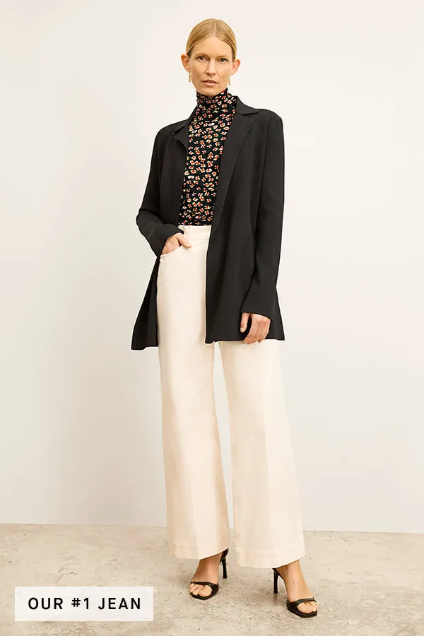 Milo Wide-Leg Jean - Eco Better Than Denim :: Bright Ivory