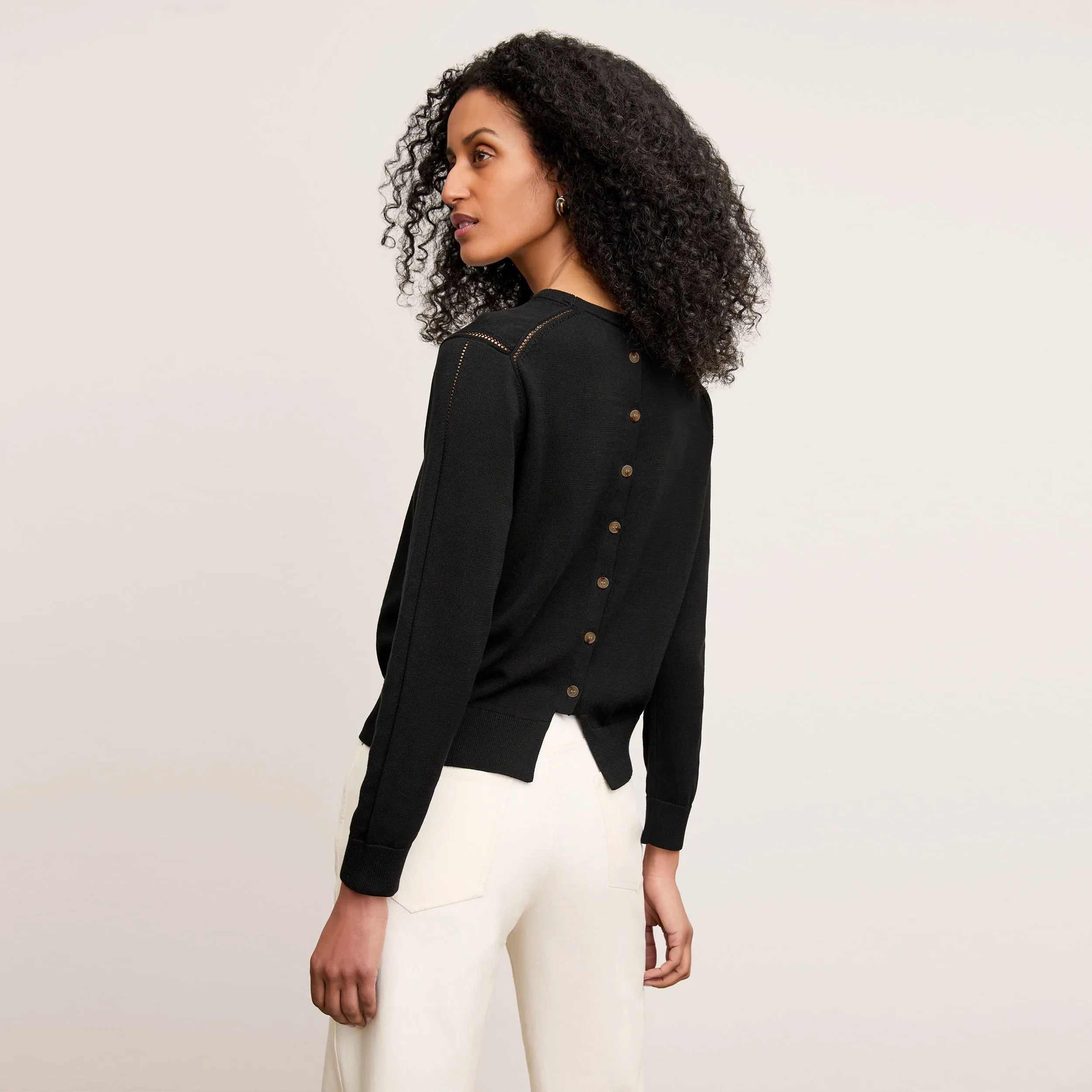 Milo Wide-Leg Jean - Eco Better Than Denim :: Bright Ivory