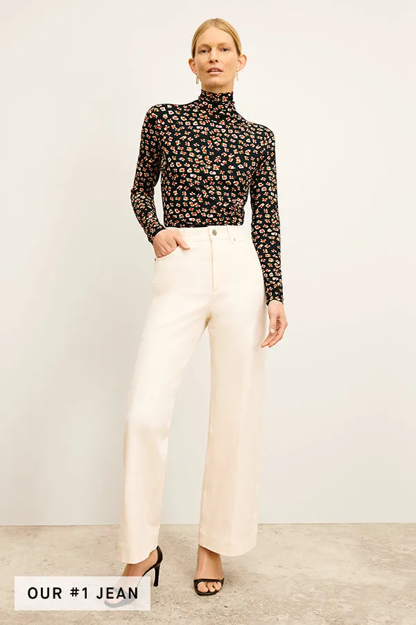 Milo Wide-Leg Jean - Eco Better Than Denim :: Bright Ivory