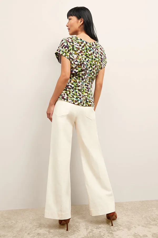 Milo Wide-Leg Jean - Eco Better Than Denim :: Bright Ivory