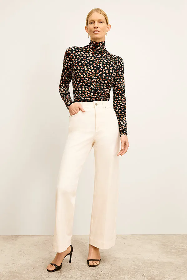 Milo Wide-Leg Jean - Eco Better Than Denim :: Bright Ivory