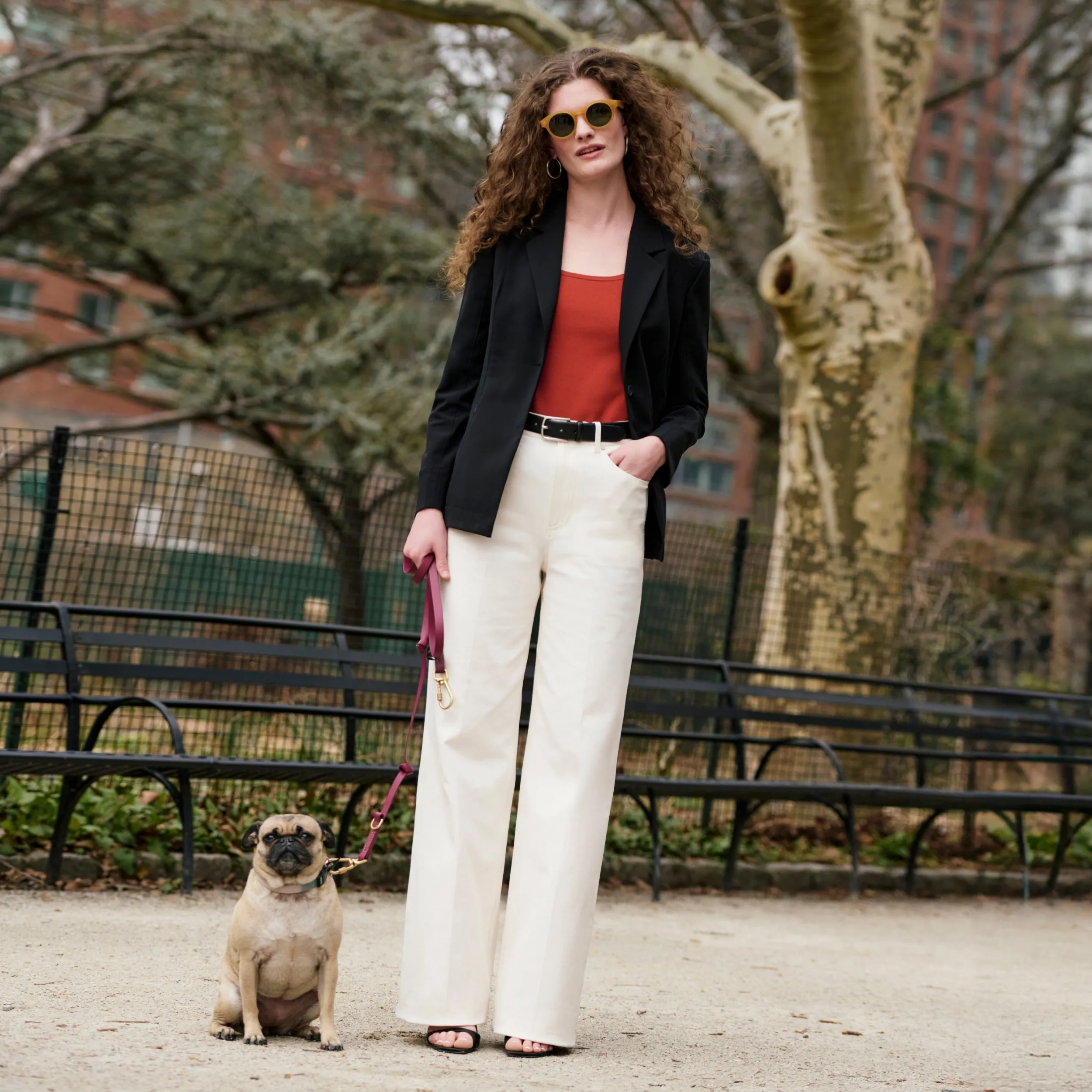 Milo Wide-Leg Jean - Eco Better Than Denim :: Bright Ivory
