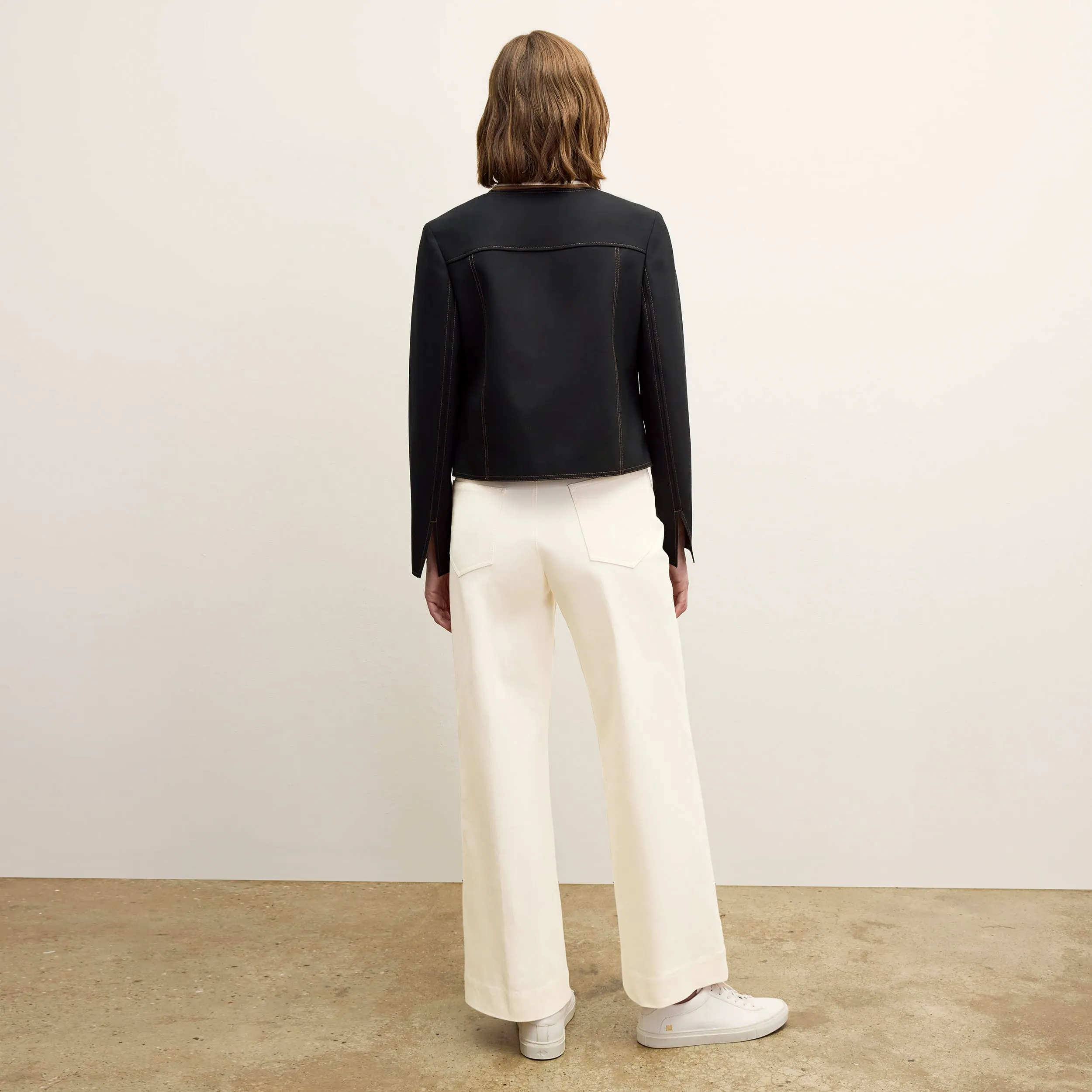 Milo Wide-Leg Jean - Eco Better Than Denim :: Bright Ivory