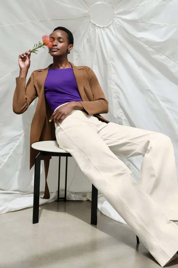 Milo Wide-Leg Jean - Eco Better Than Denim :: Bright Ivory