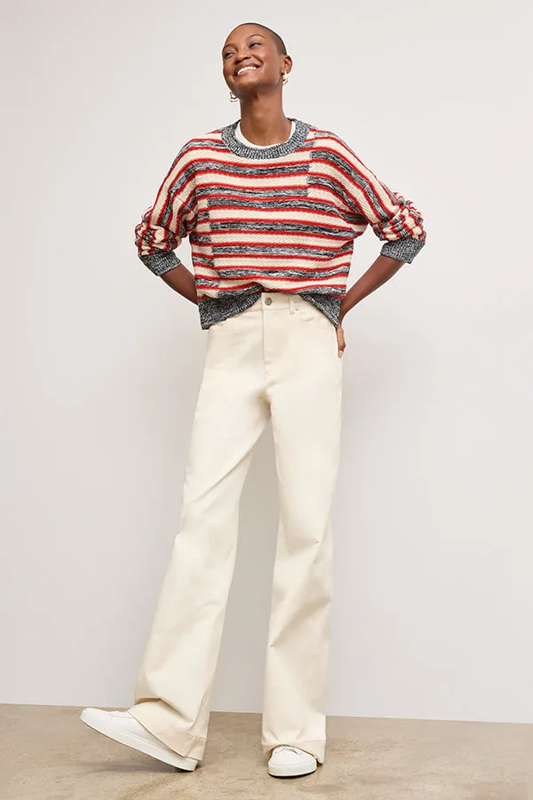 Milo Wide-Leg Jean - Eco Better Than Denim :: Bright Ivory
