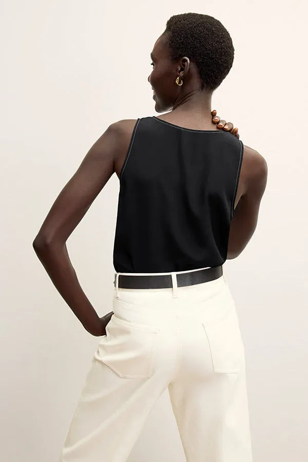 Milo Wide-Leg Jean - Eco Better Than Denim :: Bright Ivory