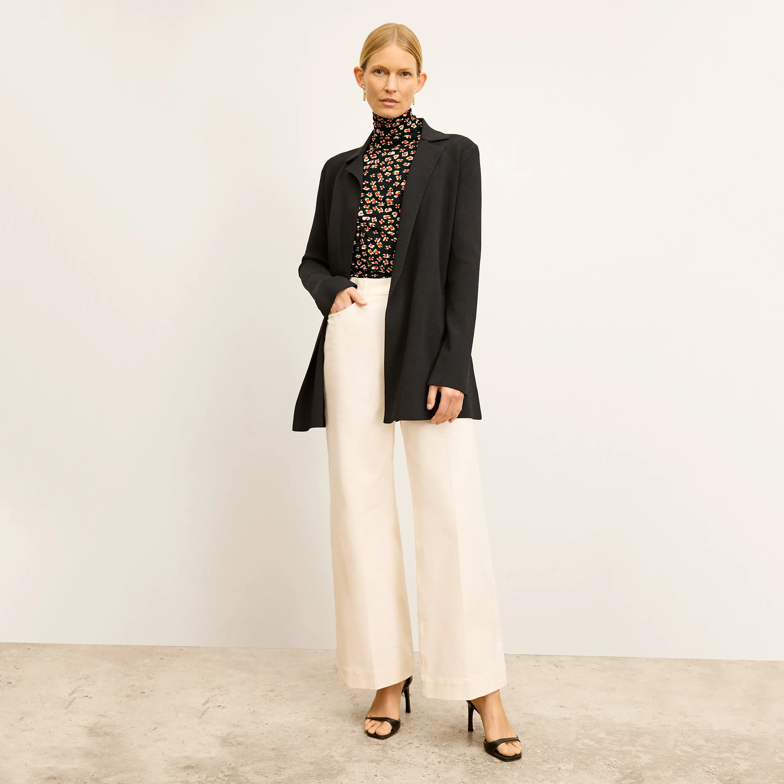 Milo Wide-Leg Jean - Eco Better Than Denim :: Bright Ivory