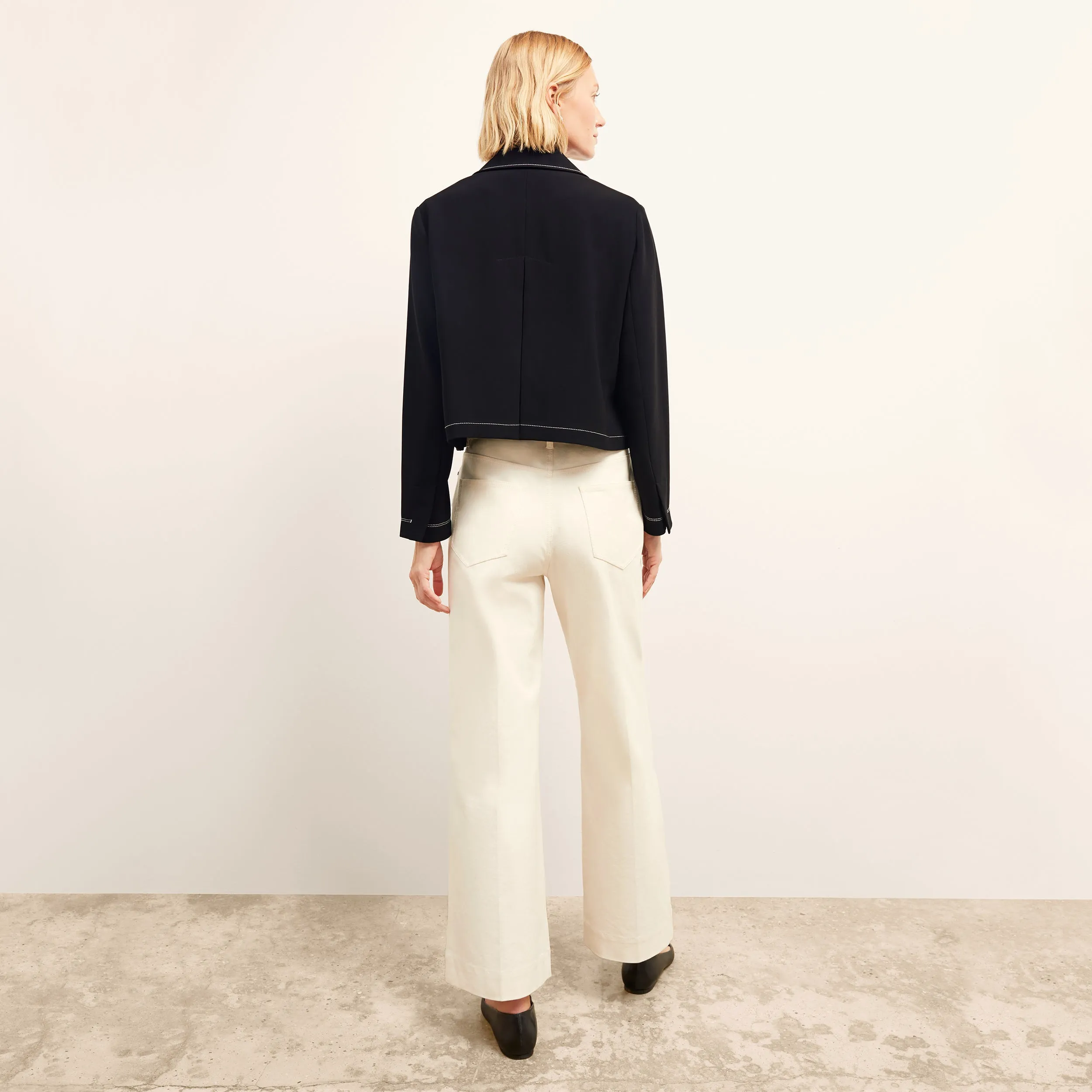 Milo Wide-Leg Jean - Eco Better Than Denim :: Bright Ivory