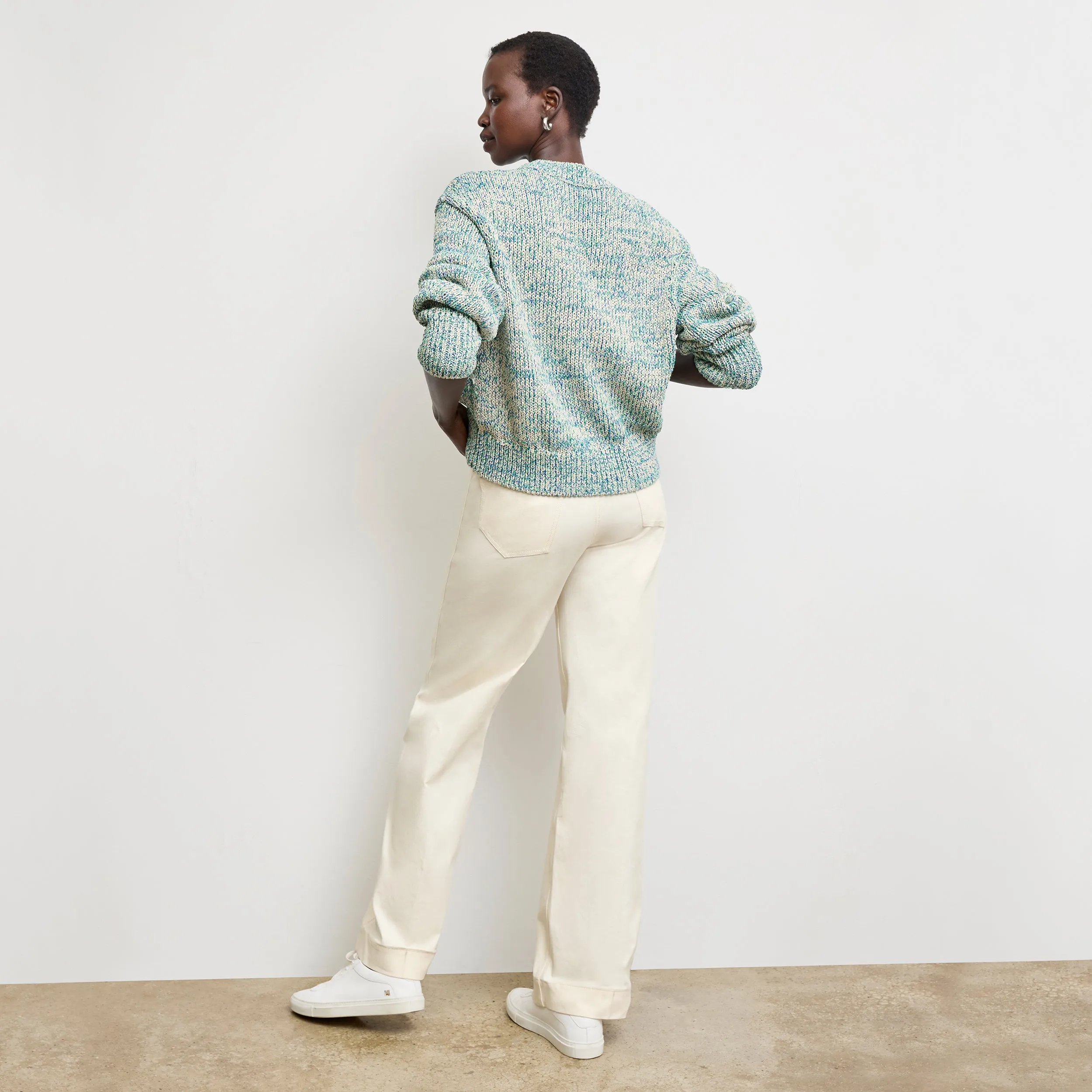 Milo Wide-Leg Jean - Eco Better Than Denim :: Bright Ivory
