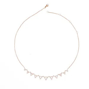 Mother of Pearl Triangle Necklace
