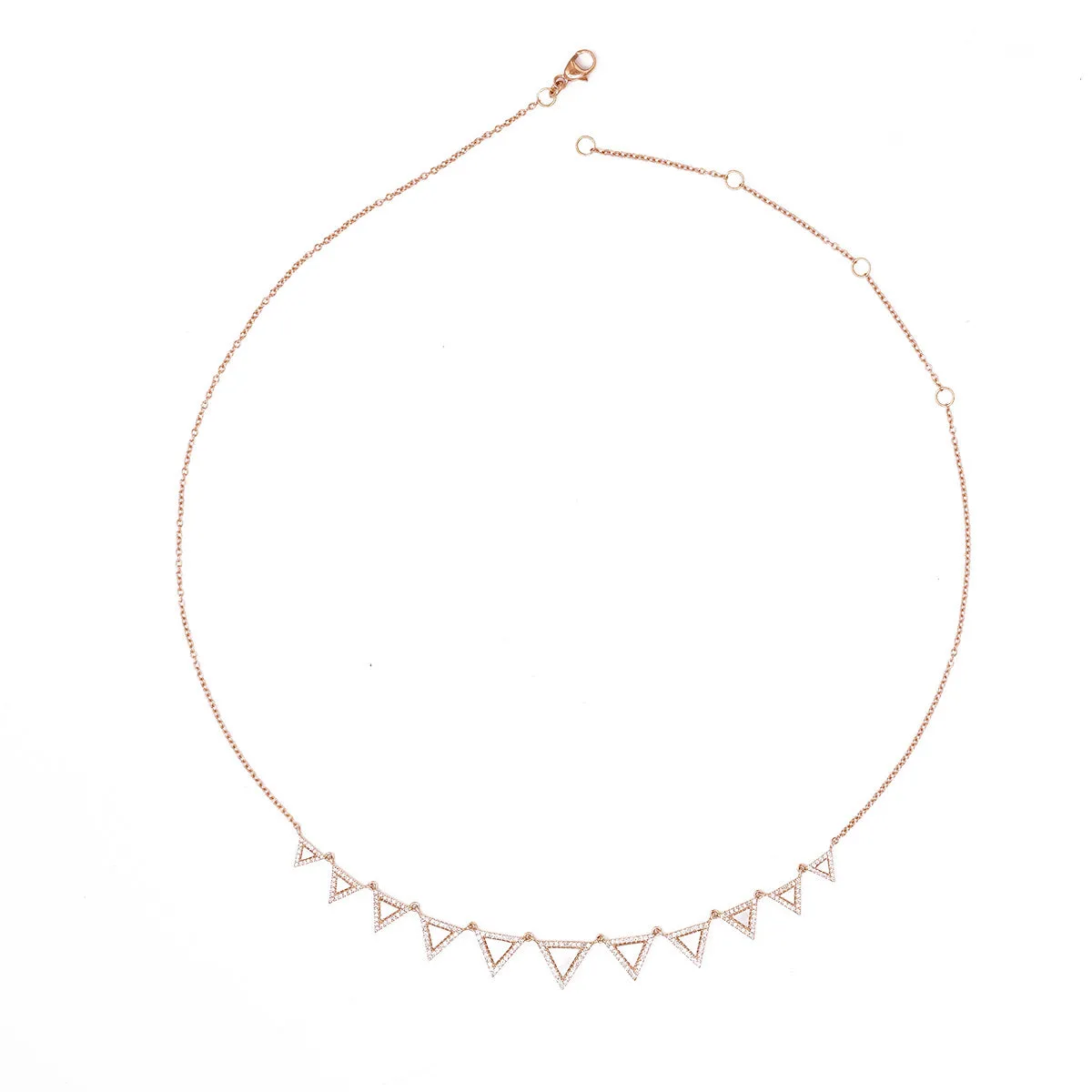 Mother of Pearl Triangle Necklace