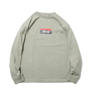 NANGA NY BOX LOGO L/S TEE