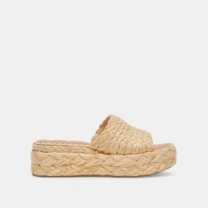 Natural Raffia Chavi Sandal