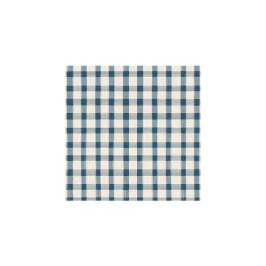 Navy Check Cocktail Napkins