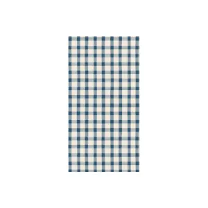 Navy Check Guest Napkins