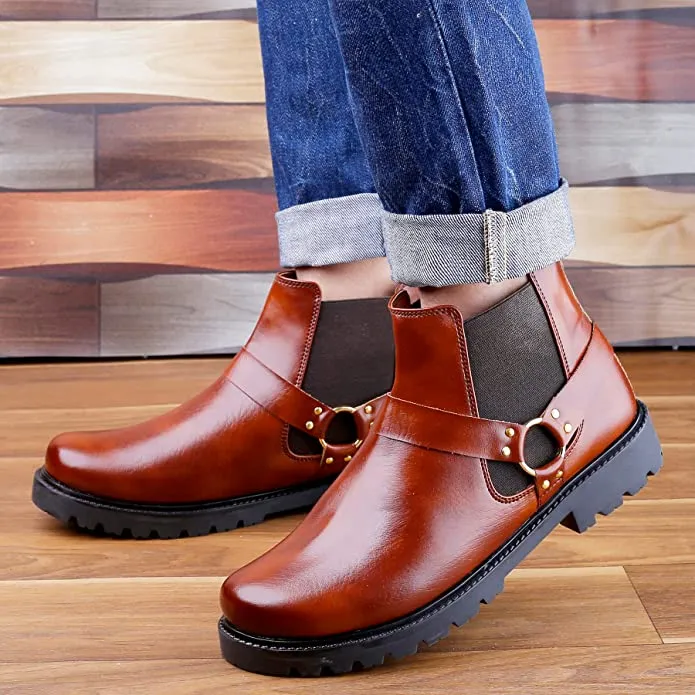 New Arrival Casual Ring Chelsea Slip-On Ankle Boot For Men's-UniqueandClassy