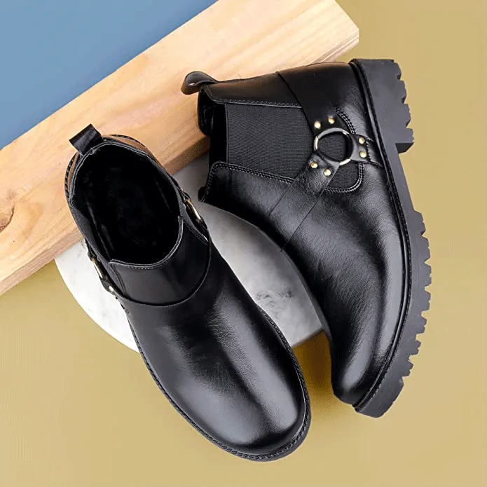 New Arrival Casual Ring Chelsea Slip-On Ankle Boot For Men's-UniqueandClassy