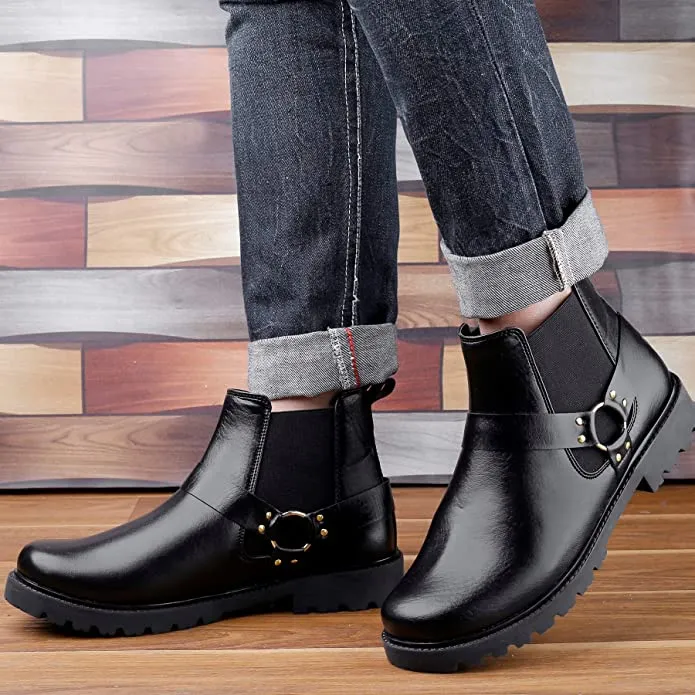 New Arrival Casual Ring Chelsea Slip-On Ankle Boot For Men's-UniqueandClassy