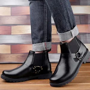 New Arrival Casual Ring Chelsea Slip-On Ankle Boot For Men's-UniqueandClassy