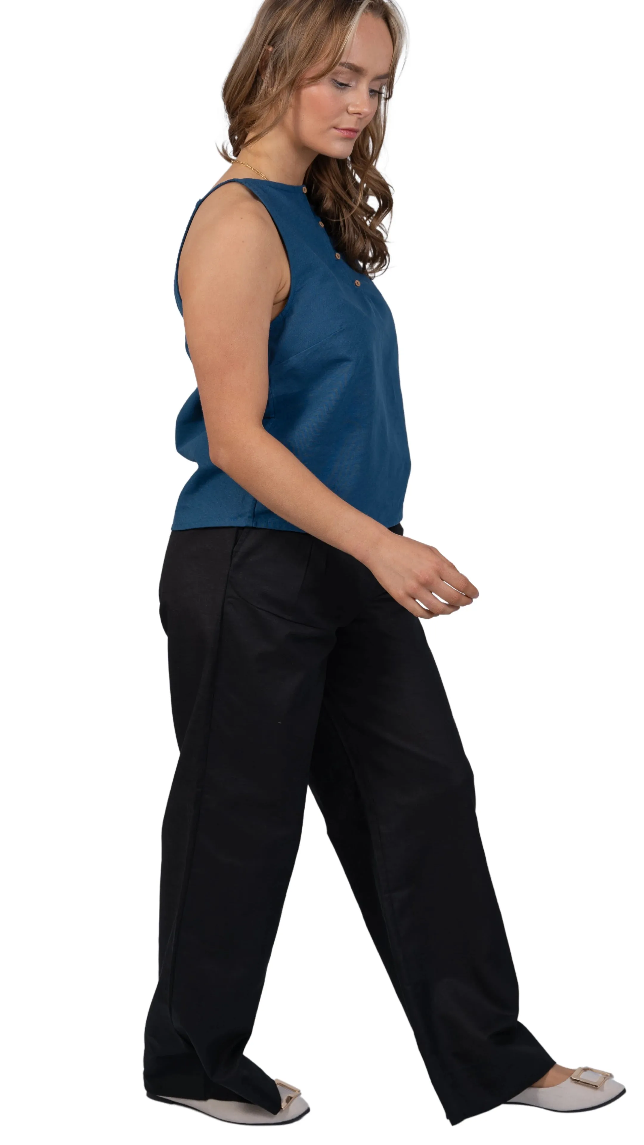 Noir Elegance Wide Leg Trousers | Sustainable Women’s Trousers | KAREE
