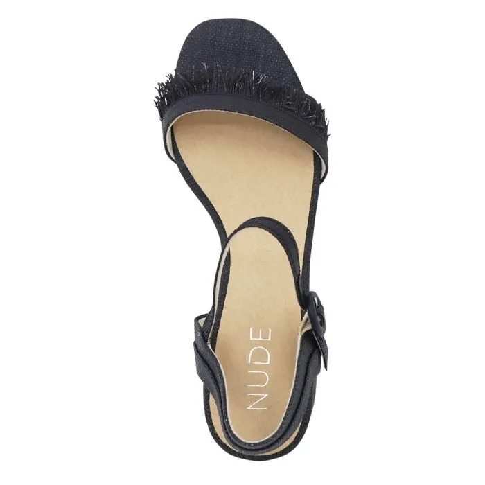 Nude Footwear - Joni Navy Weave