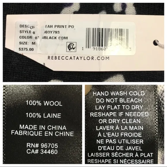 NWT! Rebecca Taylor CHEETAH PRINT PULLOVER