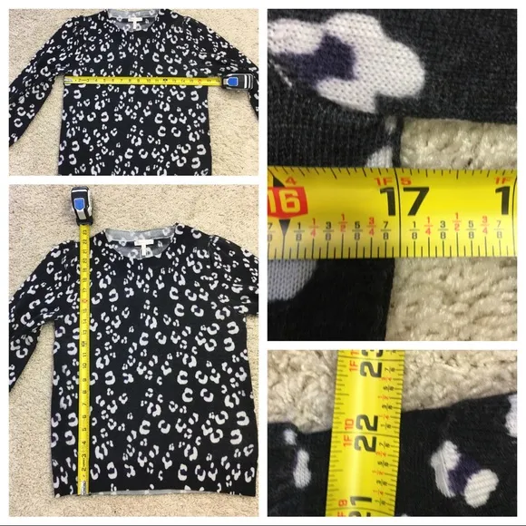 NWT! Rebecca Taylor CHEETAH PRINT PULLOVER