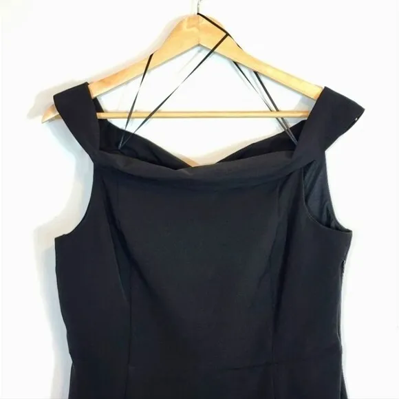 NWT Womens Sam Edelman Off the Shoulder LBD Little Black Mini Dress Size 10