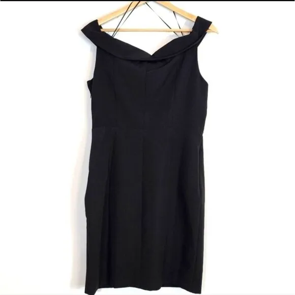 NWT Womens Sam Edelman Off the Shoulder LBD Little Black Mini Dress Size 10
