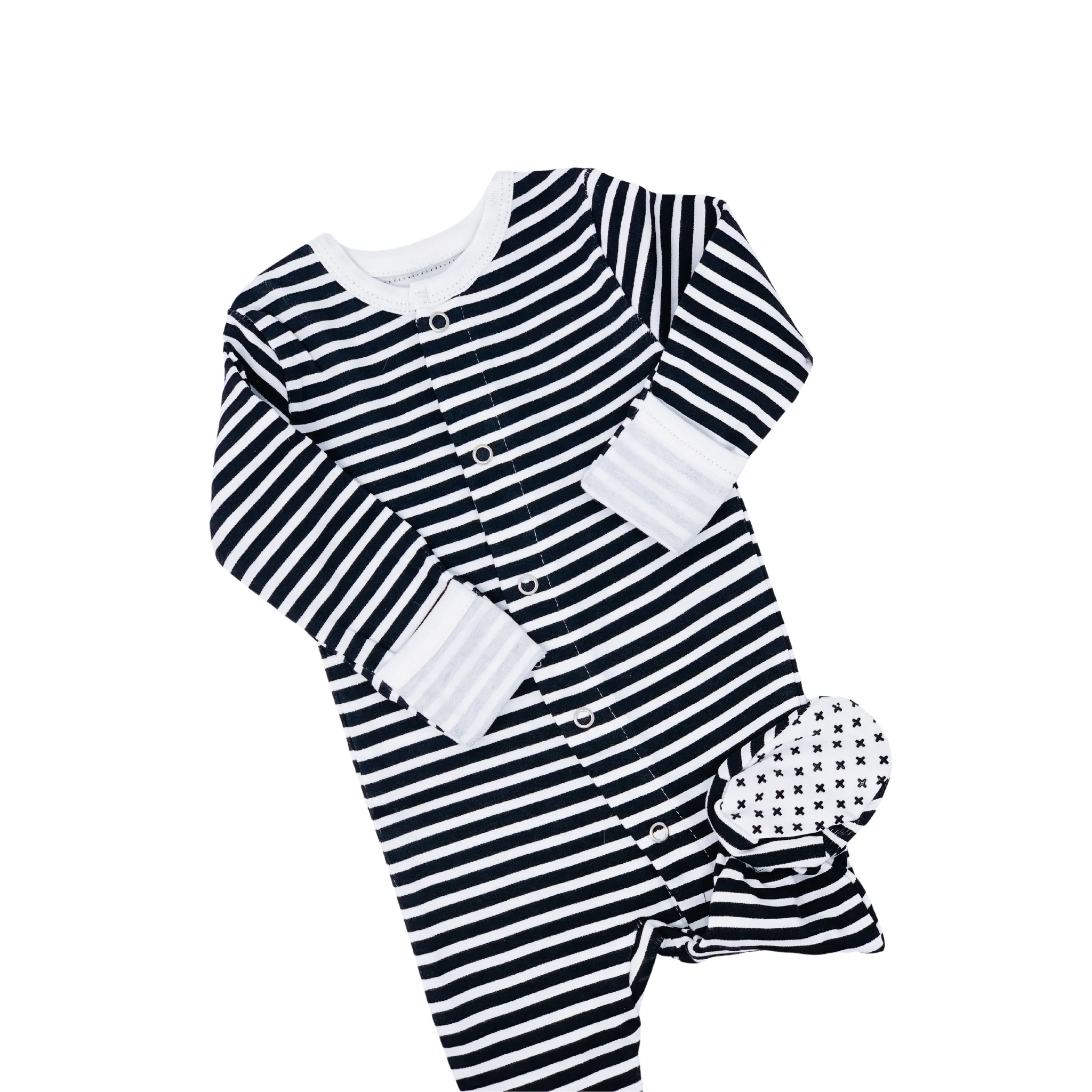Organic Button Footie