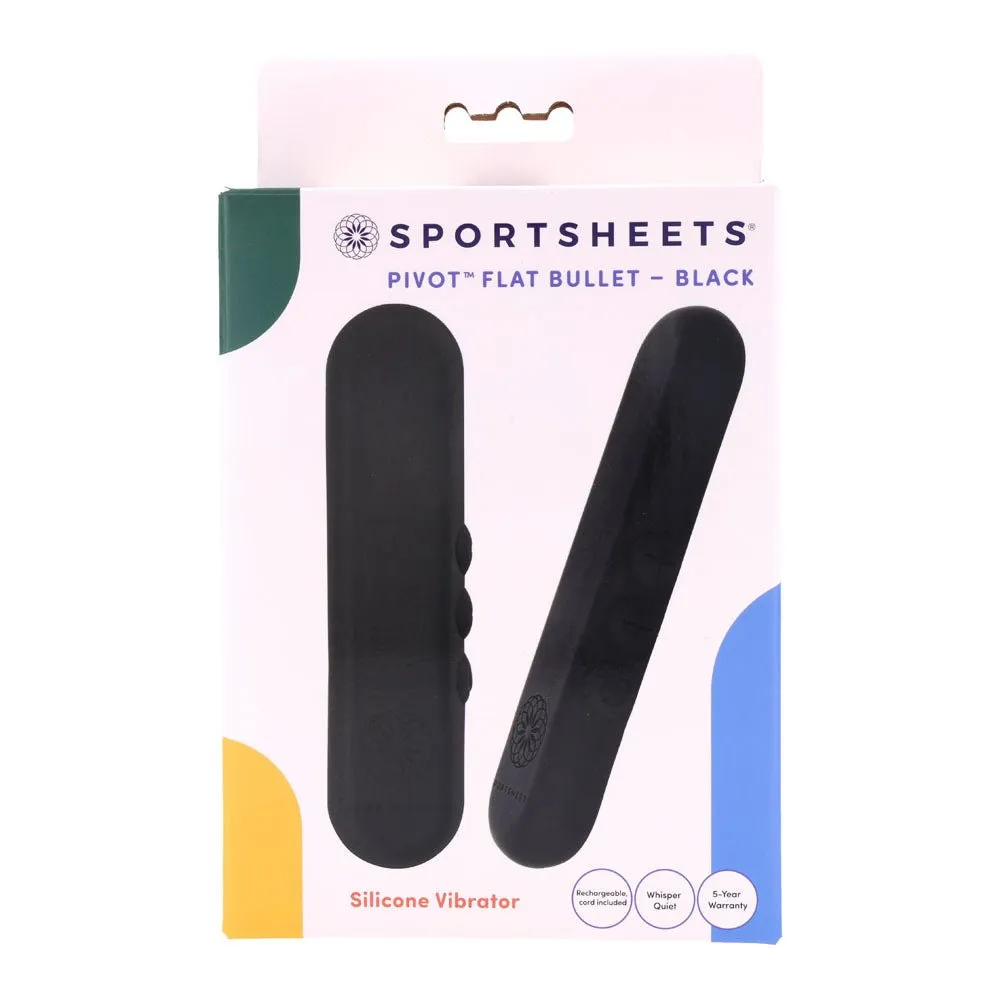 Pivot Flat Bullet Vibrator - Black